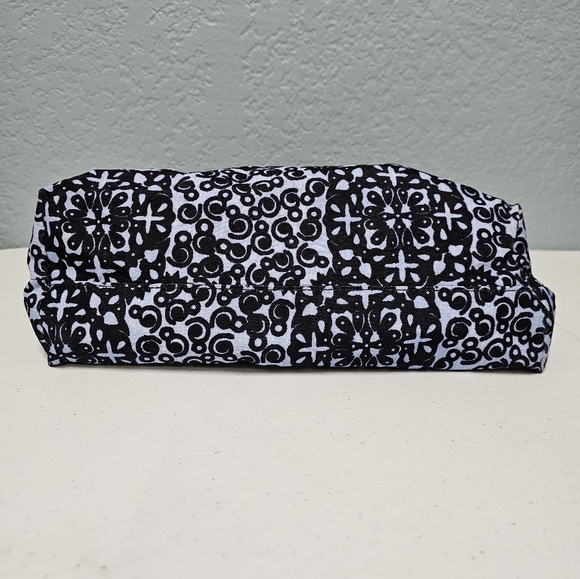 Estee Lauder navy blue & light blue patterned Lined tote Bag 🌺 - Picture 9 of 10